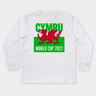 CYMRU WORLD CUP 2022 Kids Long Sleeve T-Shirt